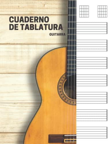 Cuaderno de tablatura guitarra: 7 tabs por página. Ideal para músicos, estudiantes de guitarra, profesores de musica (110 páginas, A4). Libreta, Cuaderno tablaturas, Cuaderno de musica para guitarra.